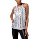 thumbnail image 1 of INC Womens Keyhole Halter Top Shirt, Metálico, Mediano I-N-C Cabestro, 1 of 1