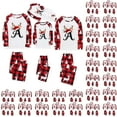 thumbnail image 4 of mgoYE Matching Christmas Pajamas for Family Family Christmas Pajamas Matching Sets Initials 26 Letter Prints Plaid Xmas Pjs Family Soft Loungewear Sets, 4 of 9