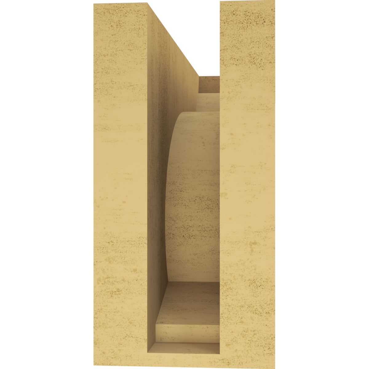 5"W x 15"D x 10"H Classic Emerson Rough Cedar Woodgrain TimberThane Corbel, Primed Tan
