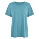 thumbnail image 4 of Camiseta informal holgada lisa para mujer - Manga corta, transpirable, básica para el día a día, 4 of 6