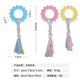 thumbnail image 1 of Hot-selling puppy toys, durable and won't break, chewable cotton rope, pet balls, pet supplies, pink sun ring cloth strips for dogs., 1 of 5