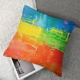 thumbnail image 7 of Acheng Pillow Covers Art Rainbow LGBT Pillow Print Throw Pillow Covers Farmhouse Pillowcase Home Decor Living Room House Decorative Cushion Case for Sofa Couch 2 pcs White, 7 of 7
