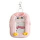 thumbnail image 1 of Llavero porta tarjetas fotográficas de peluche, protector único de tarjetas de regalo, funda protectora suave Rosa, 1 of 9