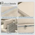thumbnail image 3 of Kimunuk 9 Pcs Outdoor Patio Replacement Cushions,Waterproof Cushions for 4-Seat Outdoor Sectional Sofa Couch, Cream, 3 of 6