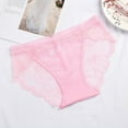 thumbnail image 3 of Panties for Women,Elegant Lace Ladies Underwear Seamless Triangle Panty with Pure Comfortable Breathable Design for Everyday Wear,Womens Underwear,Pink,M, 3 of 3
