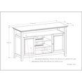 thumbnail image 4 of SOLID WOOD Universal TV Media Stand, 54 inch Wide Living Room Entertainment Center, Storage Cabinet and Shelves My Lux Decor Round, 4 of 6