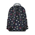 thumbnail image 3 of "Fashion Forward Sunflower Floral Backpack - Extra Large Capacity Campus Bag with Laptop Pocket, Stylish Wildflowers Theme, Padded Shoulder Straps", 3 of 6