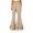 Khaki, variant on HAJWOH Womens High Waisted Bell Bottom Pants Mermaid Ruffle Flare Pants High Fashion Palazzo Pant Yoga Pants Leggings(Royal Blue,L)
