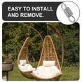 thumbnail image 4 of KAKOWELY 2pcs Swing Fixing Spring Replacement Suspending Spring Heavy Duty Compression Spring Hammock Chair Spring Metal Porch Spring,5.12X"X1.57"X0.28", 4 of 4