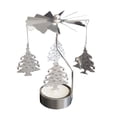 thumbnail image 2 of Candelero giratorio giratorio Banquete de boda Decoración del hogar de Navidad Candelabro de candelita de metal Vogacara HA1736-02B, 2 of 5