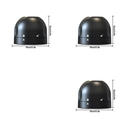 

3Pcs NEW Champagne Seal Stopper Wine Bottle Seal Cap Rotating Lock Design