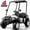 D-White, variant on YorRover 4 Seater Kids' Golf Cart, 24V Electric Ride-On, 4×75W Motors, Parental Remote Control, 4WD Spring Suspension, Detachable Awning, Bluetooth & LED Lights, for Kids Ages 3 and up, Pink.