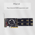 thumbnail image 3 of M.2 PCIe Expansion Card Split-Free PLX8747 Integrated Module Supports Four M.2 SSD Half-Height/Full-Height Slots,1 x M.2 PCIe Expansion Card, 3 of 6