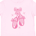 thumbnail image 4 of Inktastic Ballerina Pink Ballet Slippers Girls Toddler T-Shirt, 4 of 5