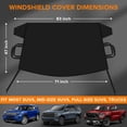 thumbnail image 3 of Funda para parabrisas de coche FXUP, impermeable al hielo y la nieve, 3 of 7