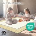 thumbnail image 4 of ODIKA 4'x6' Machine Washable Non-Slip Area Rug, Elegant Greek Key Geometric Motif High Traffic Rug, Beige, 17228, 4 of 5