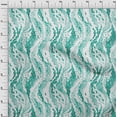 thumbnail image 4 of oneOone Cotton Flex Turquoise Green Fabric Abstract Sewing Material Print Fabric By The Yard 40 Inch Wide, 4 of 4