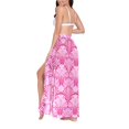 thumbnail image 3 of Women Sarong Wraps Pink Abstract Shells Swimsuit Beach Pareo Bikini Coverups Skirt M, 3 of 7