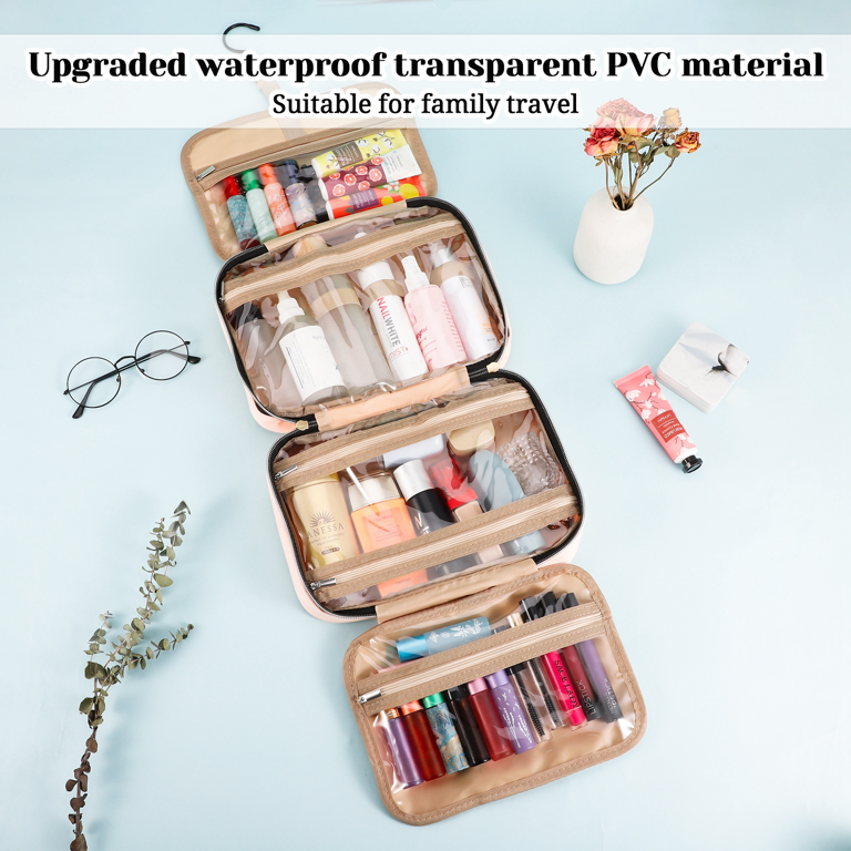  Yinhing Travel Cosmetic Bag, Round Barrel Makeup Bag
