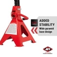 thumbnail image 2 of American Forge & Foundry IN3306A 6 Ton Safety Ratcheting Jack Stand Set, Red - Pack of 2, 2 of 6