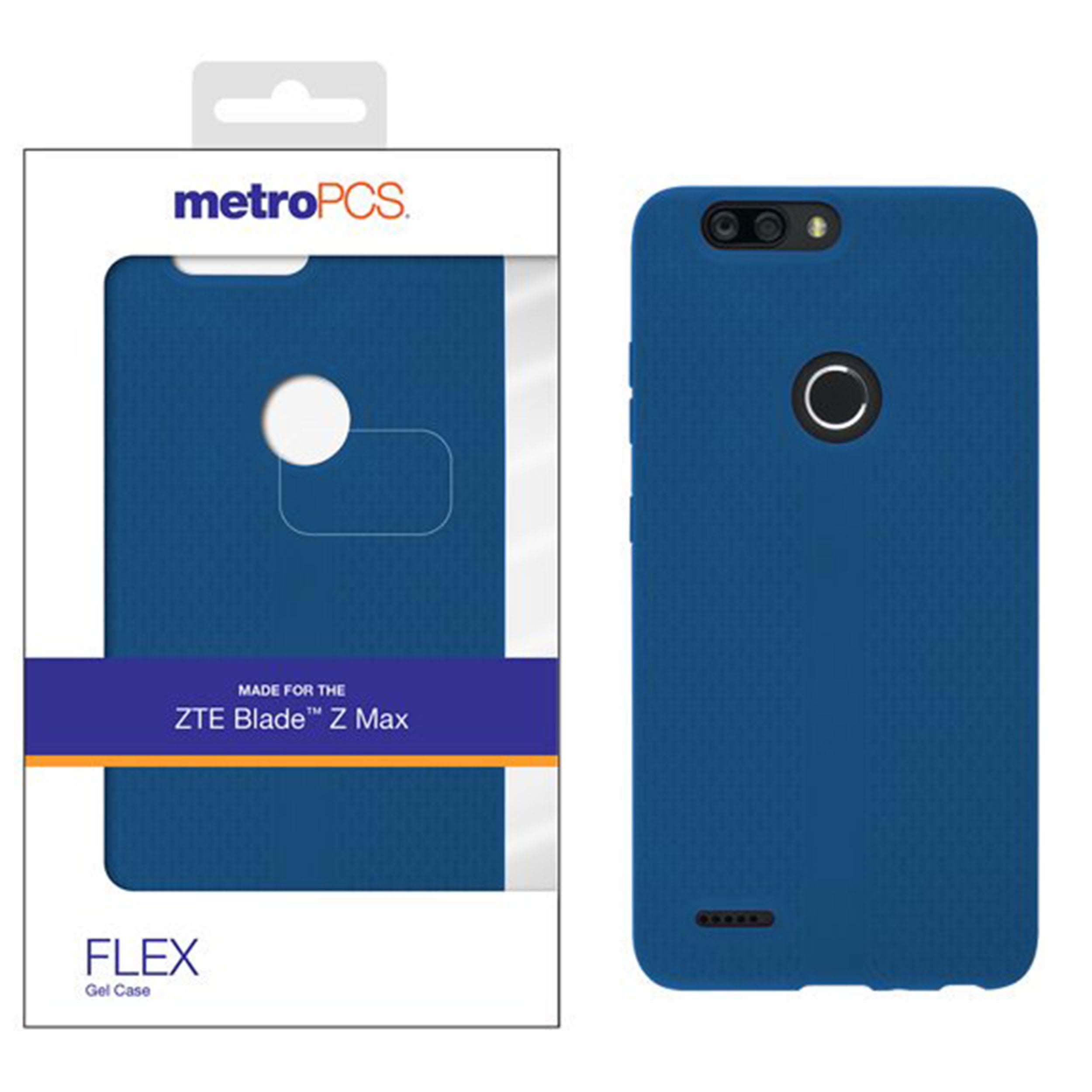 MetroPCS FLEX Gel Phone case for ZTE Blade Z Max Blue