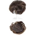 thumbnail image 1 of Yanonmyfd Short Hair Toppers with Bangs 7" x 7" for Women with ThinningHair Synthetic Wigs for Women with Thinning Hair(Grey), 1 of 14