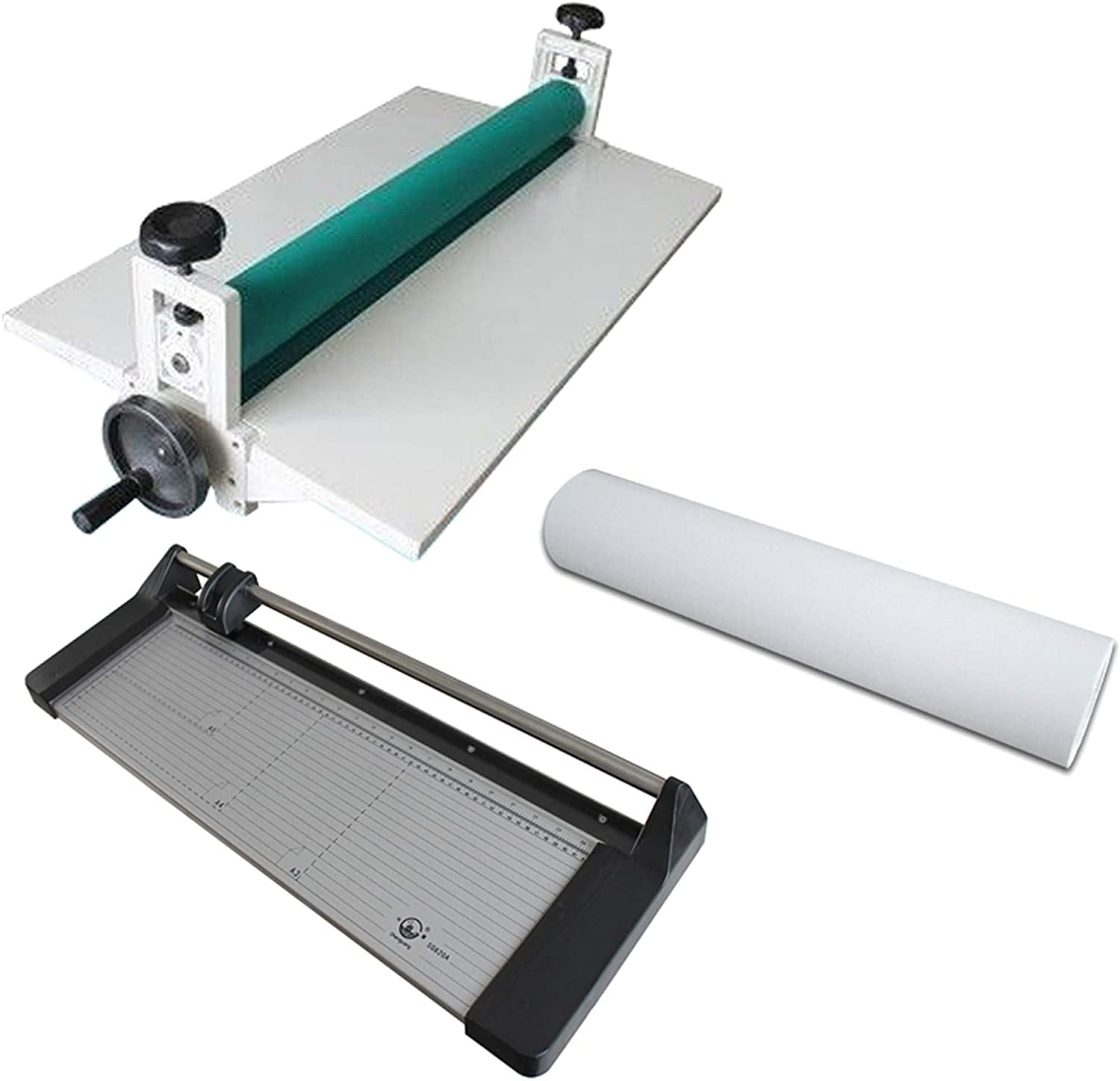 INTSUPERMAI Laminating Kit 29.5" Cold Laminator + 33" Rotary Paper