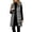 Dark Gray, variant on Hulanddfd Womens Outerwear Hooded Long Puffer Vest, Sleeveless Quilted Zip-Up Winter Coat with Pockets, Warm Full-Length GiletNavy2XL