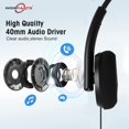 thumbnail image 2 of USB Headset with Noise Cancelling Microphone  Stereo Computer Headphones with Audio Control  Wired USB Headphones Over-Ear for PC Desktop Laptop Call Center Office Skype Zoom, 2 of 9