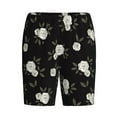 thumbnail image 3 of Yiaed Rose Flowers for Men's Soft Sleep Pajama Short Lounging Pajama Shorts-Medium, 3 of 8
