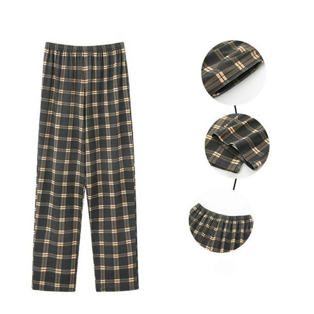 Pantalones de pijama largos para hombre, pantalones de dormir, pantalones rectos casuales de moda para mujer, pantalones a cuadros para el hogar, pantalones de pijama largos para exteriores, pantalone