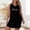 Black, variant on Sleep Tank Moo Moos for Women Love Print Plus Size Sleeveless Crew Neck Casual Womens Nightgown L