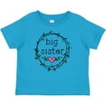 thumbnail image 3 of Inktastic Big Sister Leaves, Circle, Heart Girls Baby T-Shirt, 3 of 5