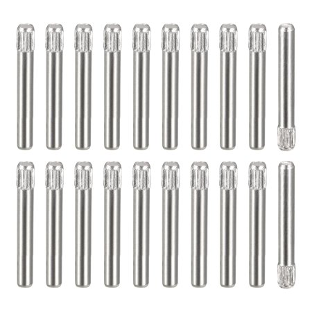 

2x16mm 304 Stainless Steel Dowel Pins 50 Pack Knurled Head Flat End Dowel Pin