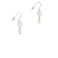 thumbnail image 2 of Delight Jewelry Goldtone Mini Clef with Crystal Silvertone Leaf French Earrings, 2 of 5
