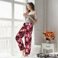 thumbnail image 4 of Uemuo Cute Dog Pattern Women's Wide Leg Palazzo Lounge Pants with Pockets Light Weight Loose Comfy Casual Pajama Pants-X-Large, 4 of 9