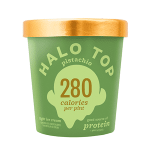 Halo Top, Pistachio Ice Cream, Pint (8 Count)