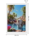 thumbnail image 2 of Diamond Art Kits for Adults, Playful Hedgehog Forest PondDiamond Painting Kits for Beginners, Frameless Round 5D Full Drill Diamonds Art Gem Art Crafts Home Decor Gifts, 2 of 8