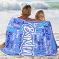 thumbnail image 5 of Custom Blanket with Name Personalized Blankets for Kids Adult Boys Girls Flannel Monogrammed Customized Blankets Throw (40''''x50''''), 5 of 6