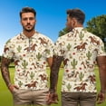 thumbnail image 5 of Binienty Western Horse Couple Matching Outfits Relaxed Short Sleeve Couple Shirt for Men Women Fashion Classic Fit Shirts Daily Wear for Workout Pickleball Running, 5 of 7