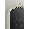 thumbnail image 4 of Kate and Laurel Arendahl Decorative Vintage Arch Chalkboard, 19 x 31, White, Framed Arched Ornate Magnetic Chalkboard for Bedroom Organization or Entryway Decor, 4 of 9