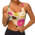 thumbnail image 4 of Lsque Donuts Printed Women'S Sports Bra, Compression, Moisture Wicking, High-Impact Sports Bra For Women,Supportive sports bra-XX-Large, 4 of 9