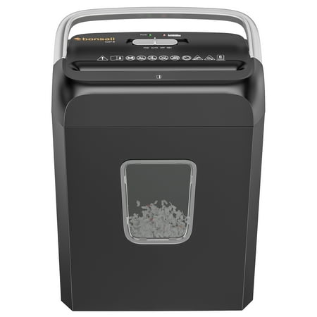 Bonsaii 6-Sheet Cross Cut Paper Shredder Home Office Use Shredder with Handle C237-B
