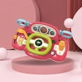 thumbnail image 1 of Niños simulación volante juguetes multifunción simulación coche conducción juguetes con música y luz juguetes de educación temprana rojo Hugo Juego de volante, 1 of 10