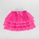 thumbnail image 1 of Falda de niña de color liso de malla con cintura elástica y lazo para deportes de ocio, falda de poliéster para niña, 1 of 6