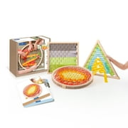 Guidecraft Guidecraft Jumbo Weaving Frames: Square, Triangle and Circle Frame; Educational Toy for Toddlers; Develop Fine Motor Skills