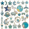 thumbnail image 1 of Juego de 400 accesorios pequeños variados para decoración, colgante de pulsera, collar, llavero, accesorios, colgante de aleación de aceite, 1 of 6