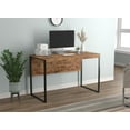 thumbnail image 1 of Safdie & Co. Computer Desk 47.25L Brown Reclaimed Wood Black Metal, 1 of 4