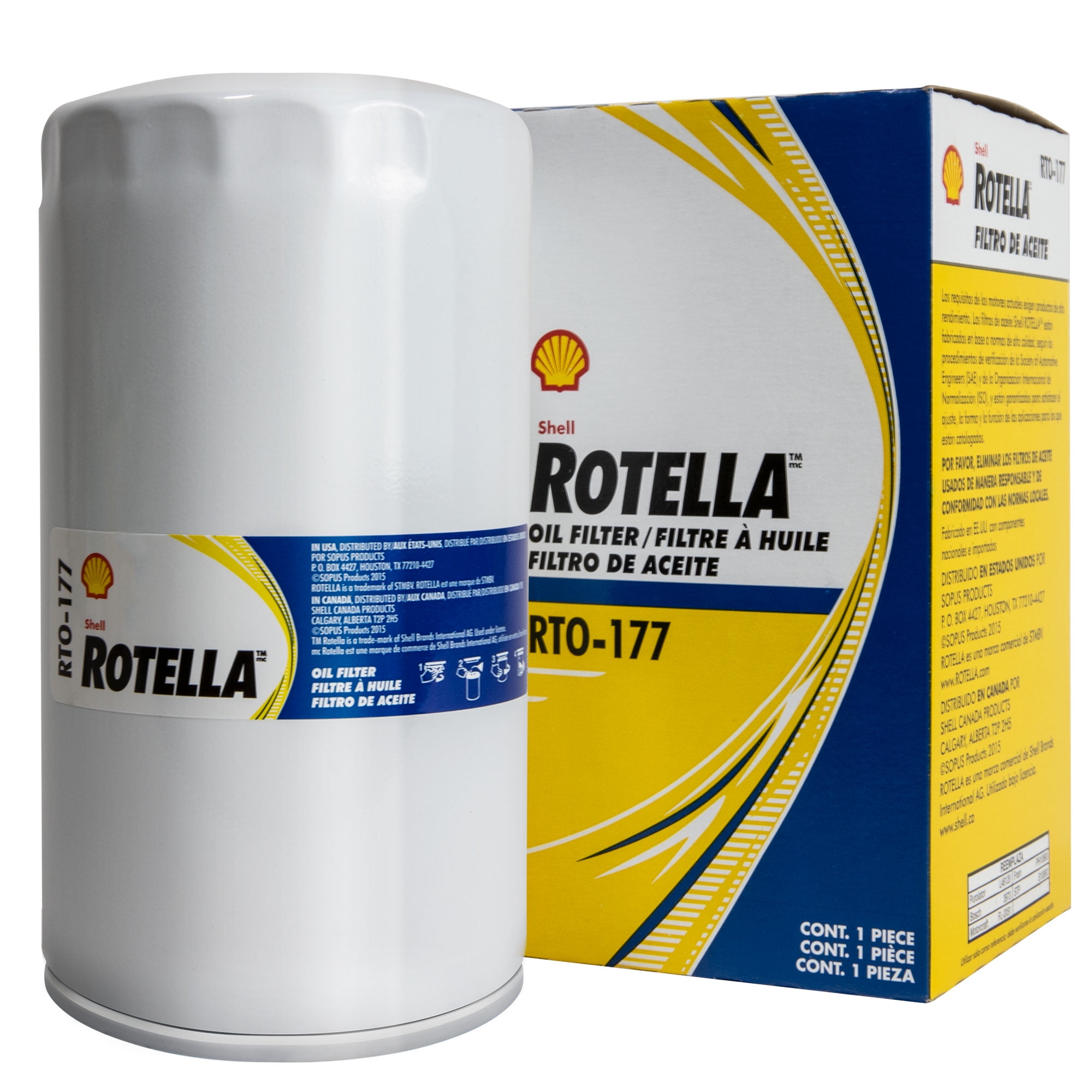 Shell Rotella Oil Filter Chart