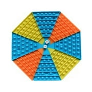 Big OCTAGON Pop It Fidget Game with Dice, Pop It Chess Board Toy, Jumbo Multi player Push Pop Bubble Game Board Sensory Toy, Jumbo Stress Relief Interactive Toys for Game Night (Octagon)